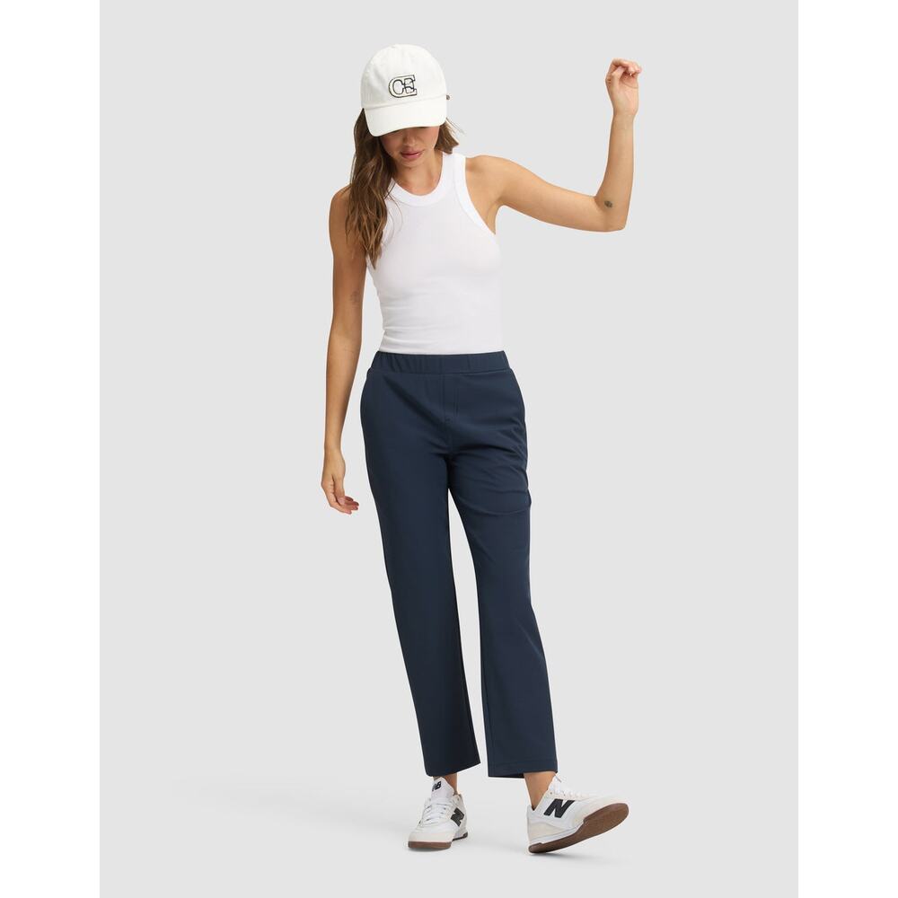 Cozy Earth Pants Always Cropped Eclipse Eco Sustainable Outdoor Navy Blue Size L